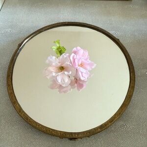 Brass Mirrored Decorative Tray